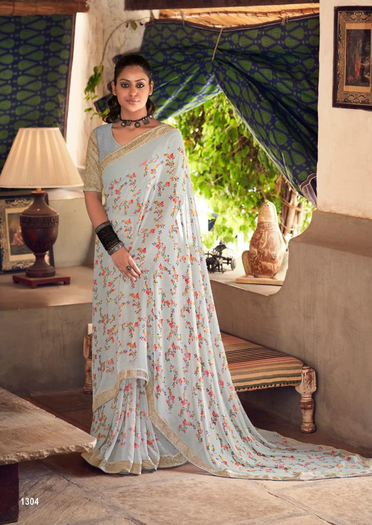 Kashvi Madhuri Latest Designer Ethnic Wear Georgette Saree Collection